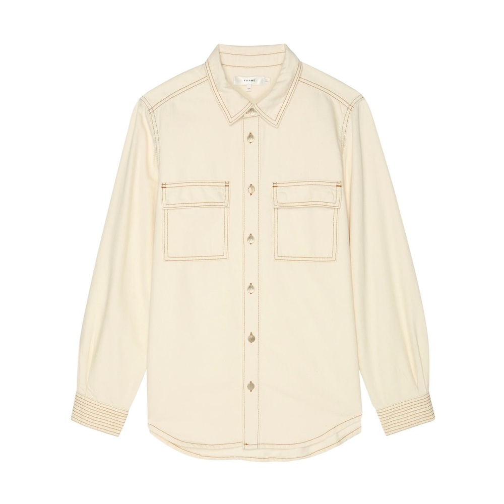 Frame - Trapunto Stitch Shirt - Vanilla Bean